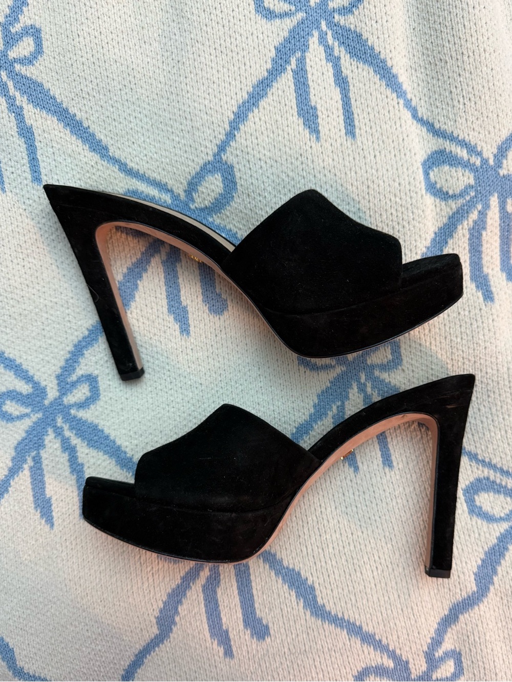 Veronica Beard Dali Suede Platform Mules